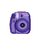Pixel-art instant camera